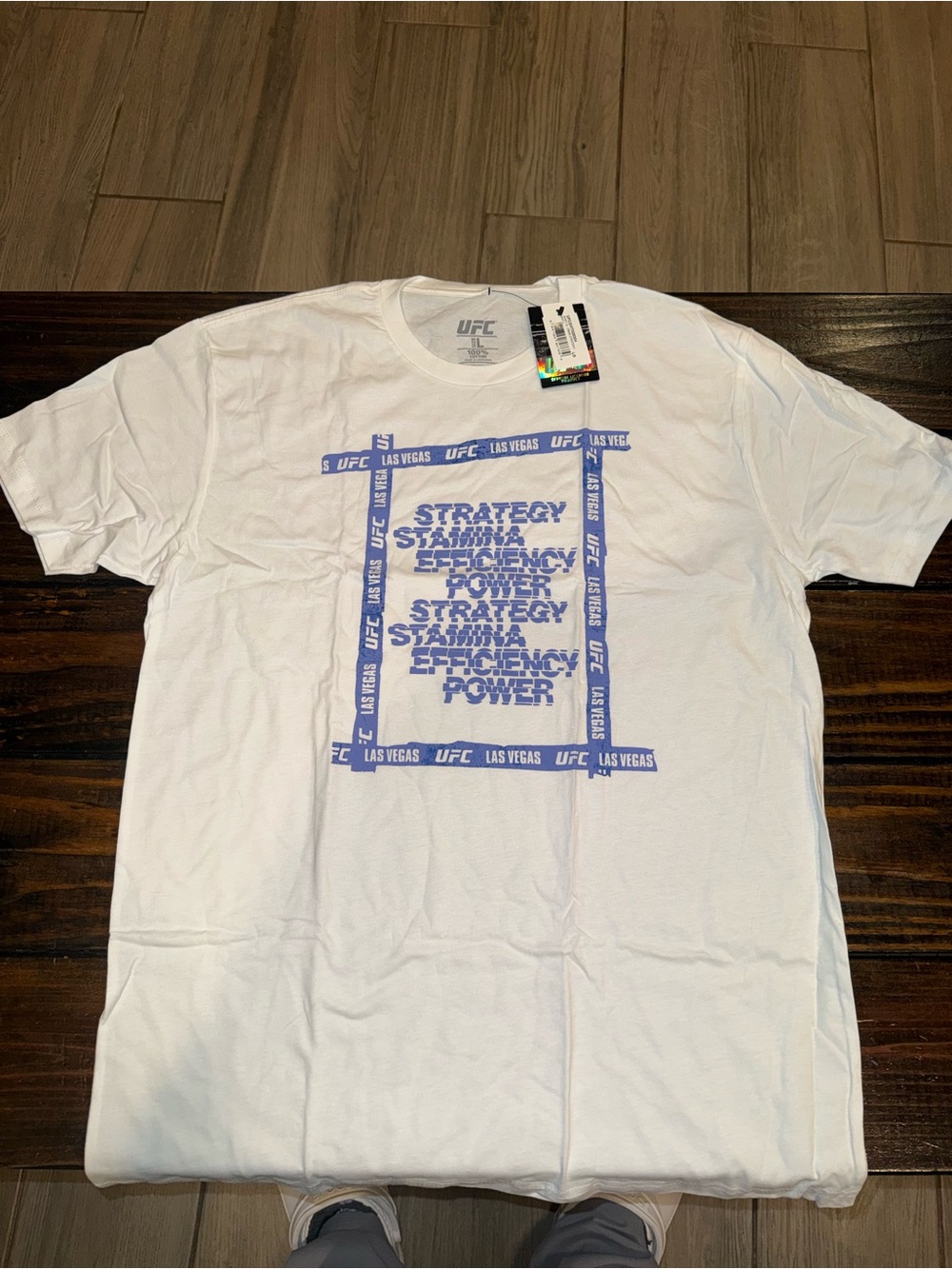 UFC Official Strategy, Stamina, Efficiency, Power graphic tee